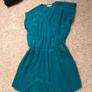 Aritzia Corbett Teal Romper
